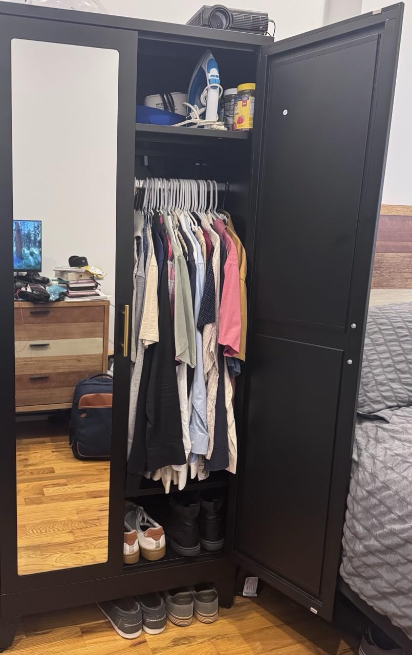 Metal Armoire Wardrobe Closet, 71