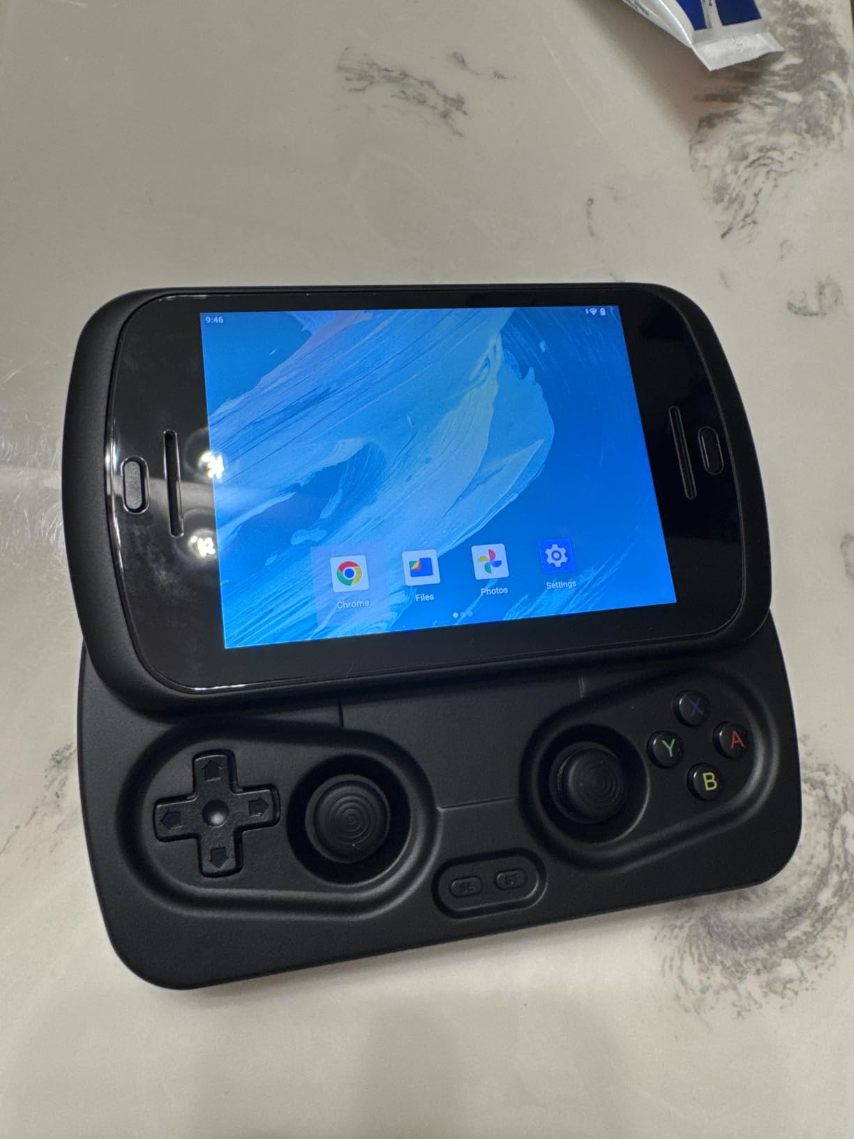 Anbernic RG Slide Retro Handheld Game Console , 4.7-inch LTPS in-Cell Screen Capacitive Joystick Android 13 System Support AI Assistant 5G WiFi Bluetooth 5.0 NO Game Card(Black) customer photo 1