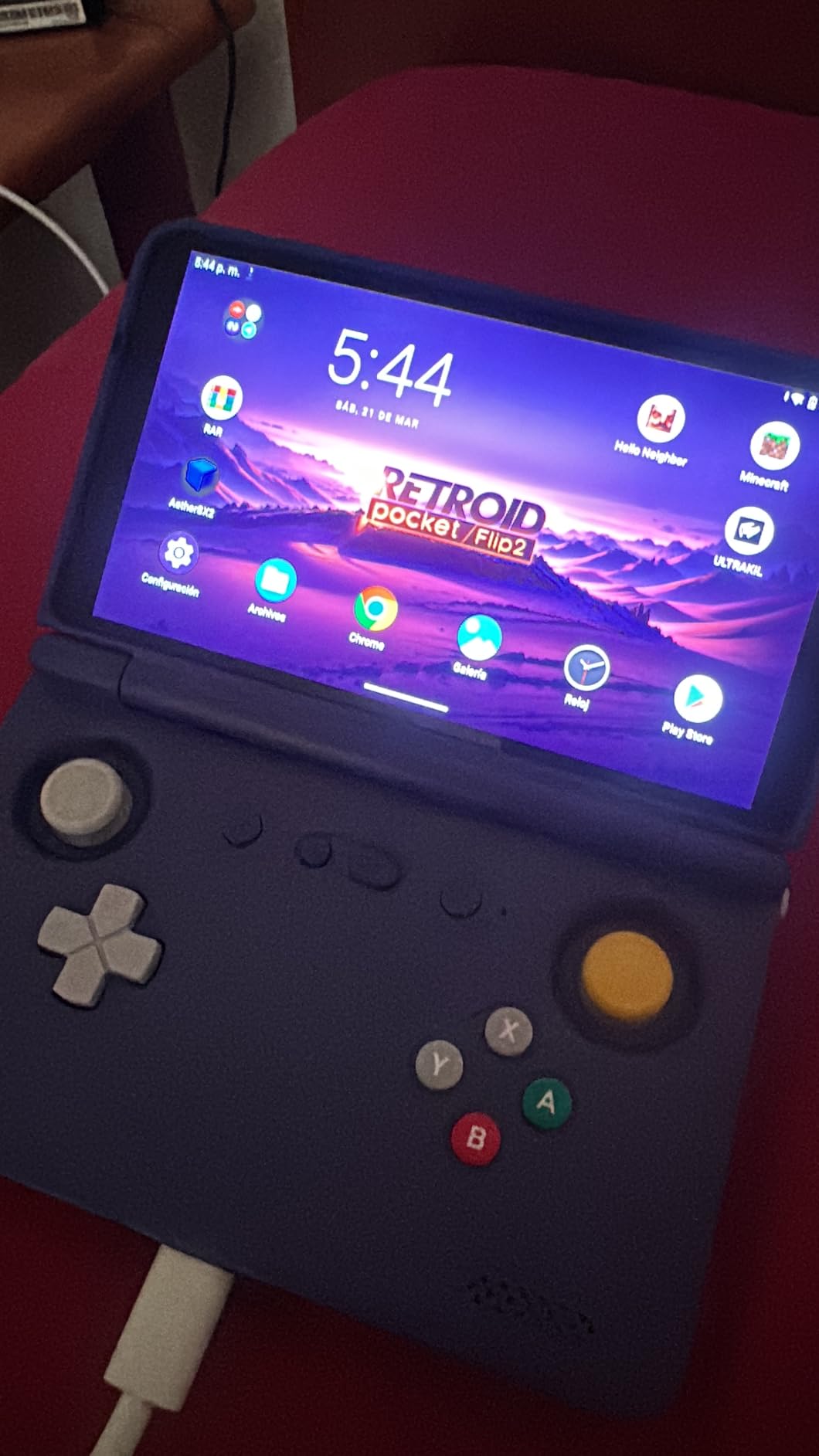 Retroid Pocket Flip 2 Retro Game Console, 5.5