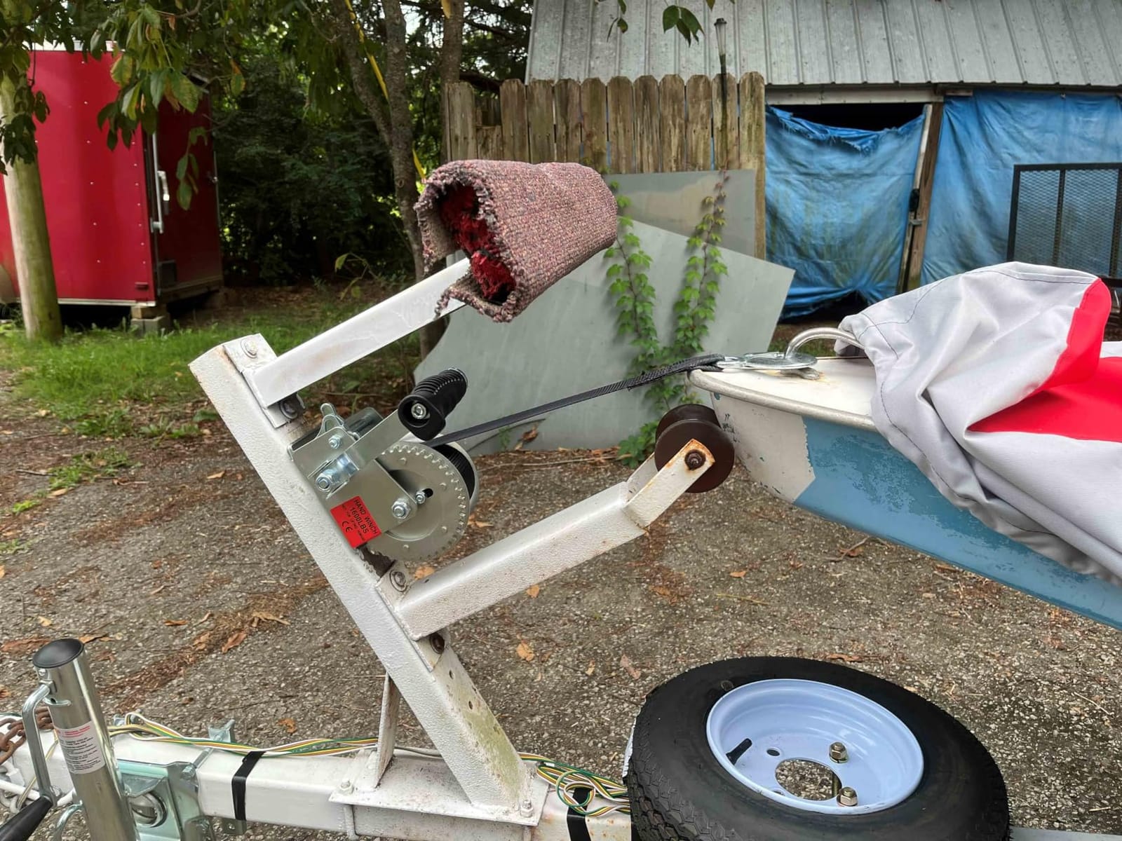 Boat Trailer Winch for Trailers, 1600 LB Hand Manual Winch customer photo 1