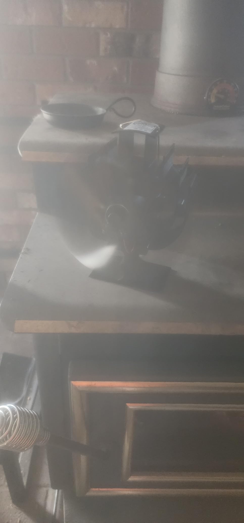Oscillating Wood Stove Fan-60° Rotation, 6-Blade Heat Powered Fireplace Fan customer photo 2