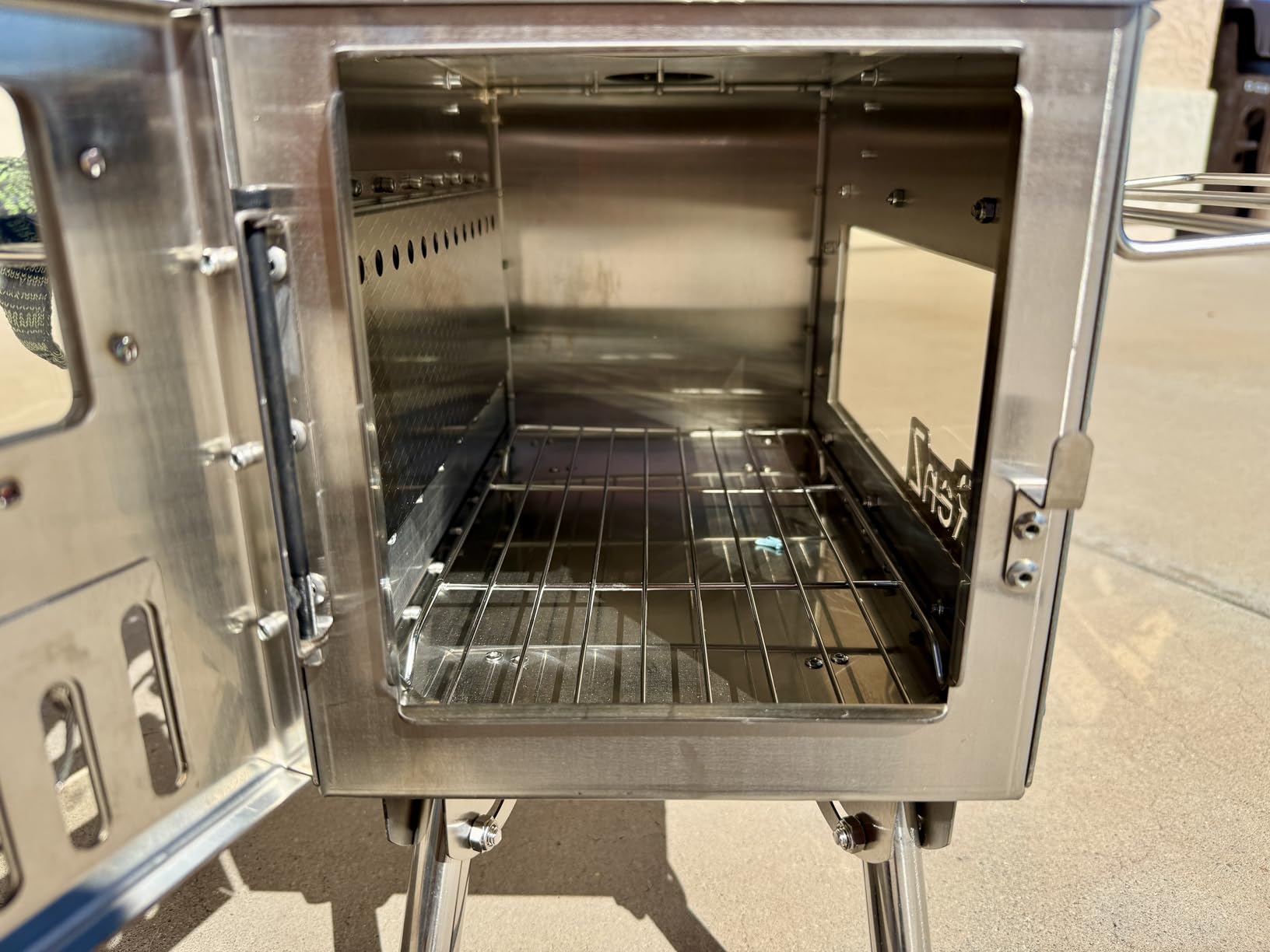 Tent Stove Wood Stove with Oven - 2-in-1 Dual-Use Outdoor Camping Oven for Tent Cooking, Stainless Steel High Temperature Stove, Glass Door, Anti-Slip Feet, Full Accessories customer photo 2