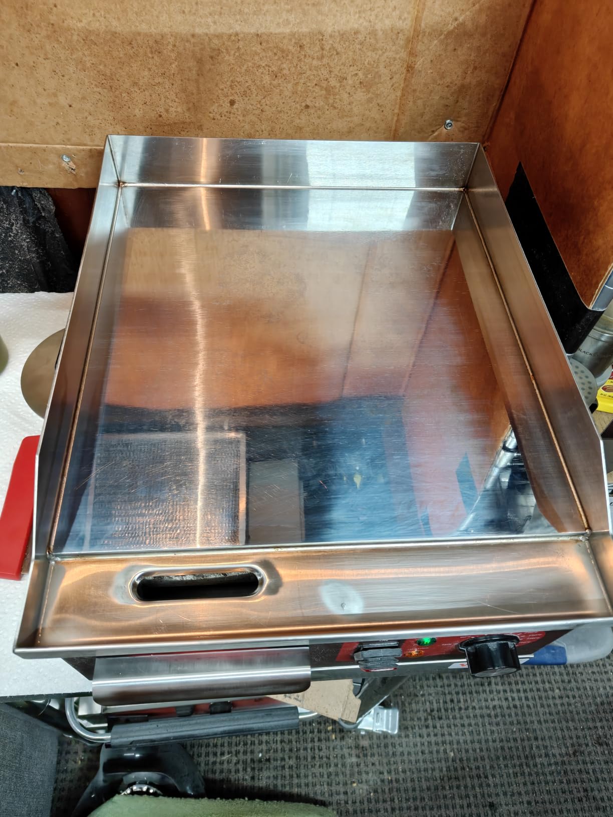EGGKITPO 36 Inch CSA Certified Commercial Propane/Natural Gas Griddle Manual Controls 90,000 BTU Countertop Flat Top Grill Hot Plate with Independeent Knob 3 Burners Teppanyaki Grill for Restaurant customer photo 1