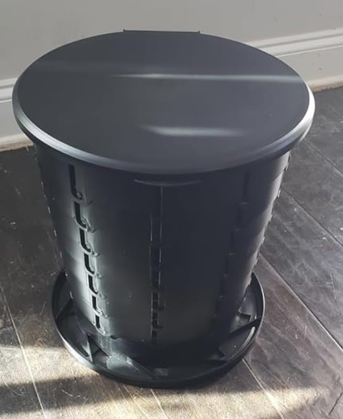 Height Adjustable Portable Folding Toilet for Camping, Adults & Kids, 400 lbs Capacity | Compact Travel Toilet with Lid, Waste Bags & Gel Packs customer photo 1
