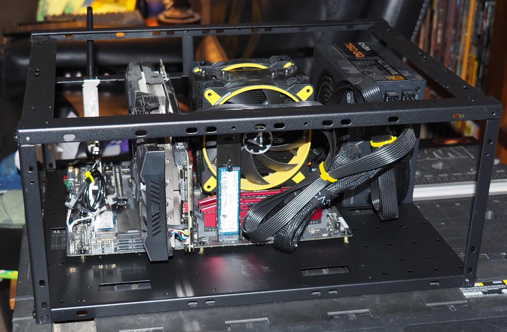 PC Test Bench,Open Air PC Case,Open Frame Computer Chassis, DIY Stackable Techbench Server Rack Mount PC Case for ATX MATX ETAX X79 X99 X10DRL-I X12DPI-N6 Micro ATX Motherboards customer photo 1