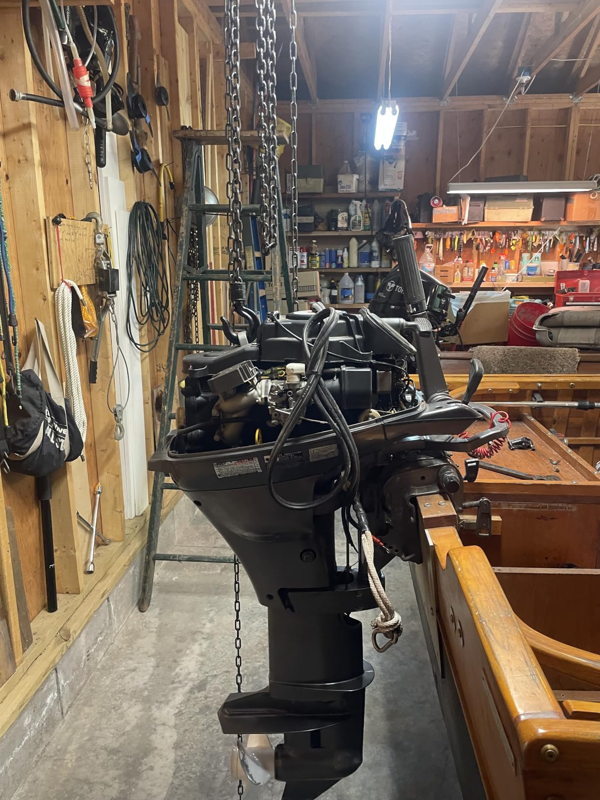 VEVOR Hand Chain Hoist, 1 Ton 2200 lbs Capacity, Manual Chain Block with Upgrade G80 Galvanized Chain, 10 ft Lifting Height, Heavy Duty Pulley Hoist for Garage Warehouse Automotive Machinery, Orange customer photo 2