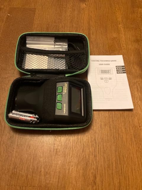 Paint Thickness Gauge - CM-224Pro Automotive Coating Thickness Meter 0-59.1 mils (0-1500 µm), 0.01 mils (0.1 µm) Resolution, Fe/NFe/Zn Auto Detection, Auto Calibration customer photo 1