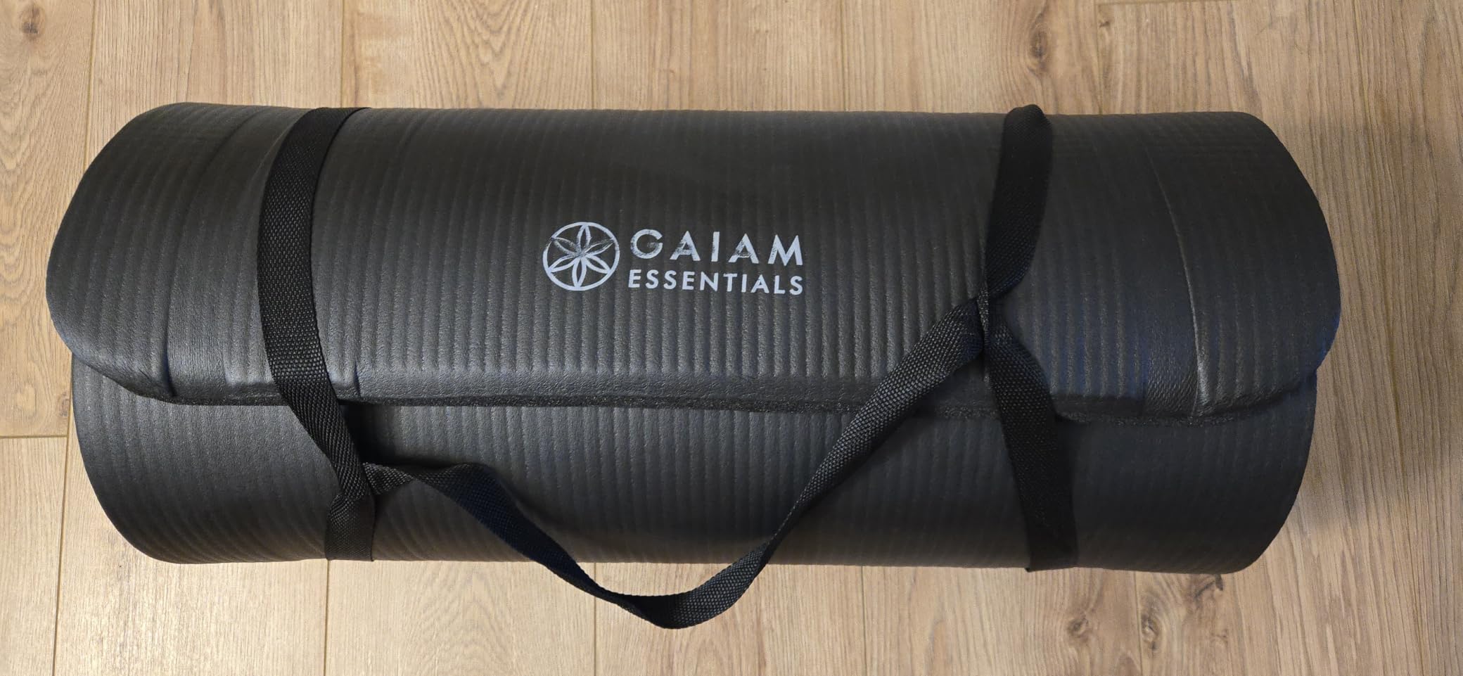 Gaiam Thick Yoga Mat, Exercise & Fitness Mat with Easy-Cinch Carrying Strap customer photo 1