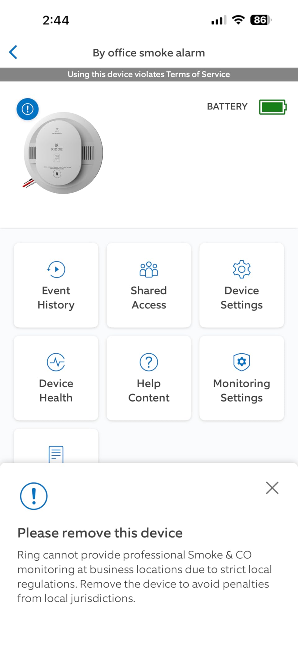 Kidde Smart Smoke Detector with Ring, AA Battery, RGSDR-RW customer photo 1