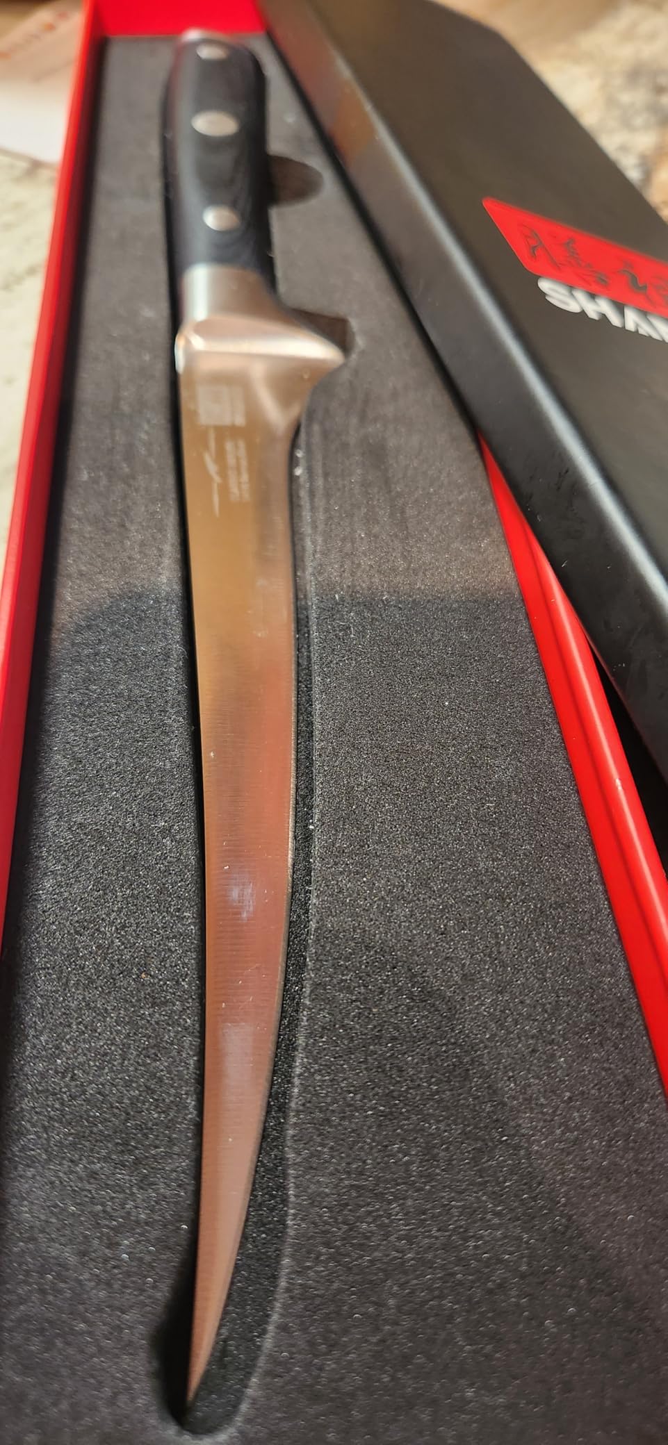 SHAN ZU Damascus Fillet Knife 7 Inch, Japanese Boning Knife customer photo 1