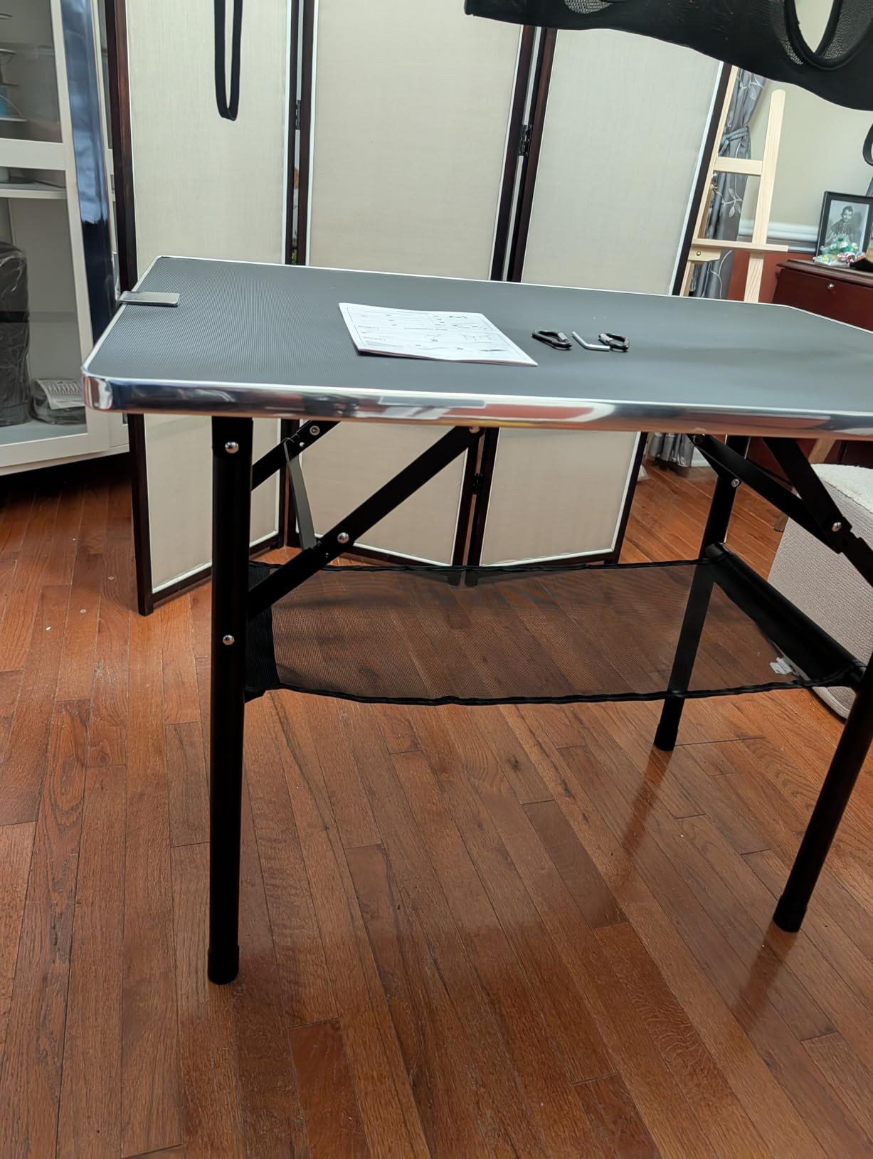 Dog Grooming Table with Arm, Hammock, Nooses, 35.5