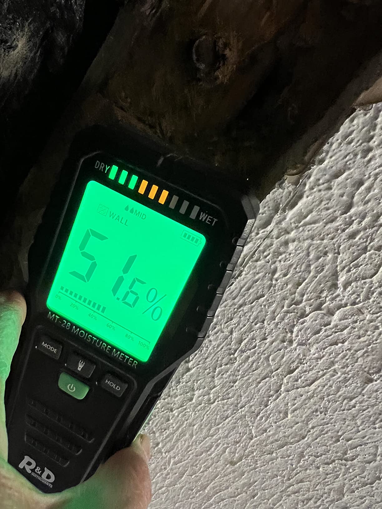 Pinless & Pin-Type Moisture Meter for Wood, Drywall & Concrete | Digital Moisture Tester with Audible Alarm customer photo 1