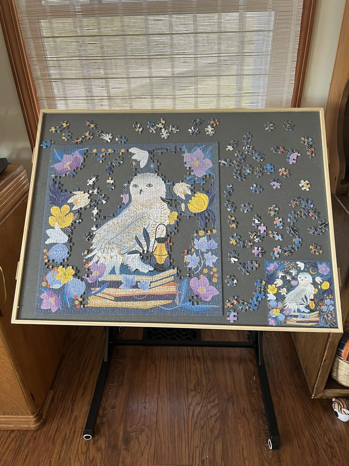 ALL4JIG 1500 Pieces Puzzle Table with Legs and Wheels,24.92