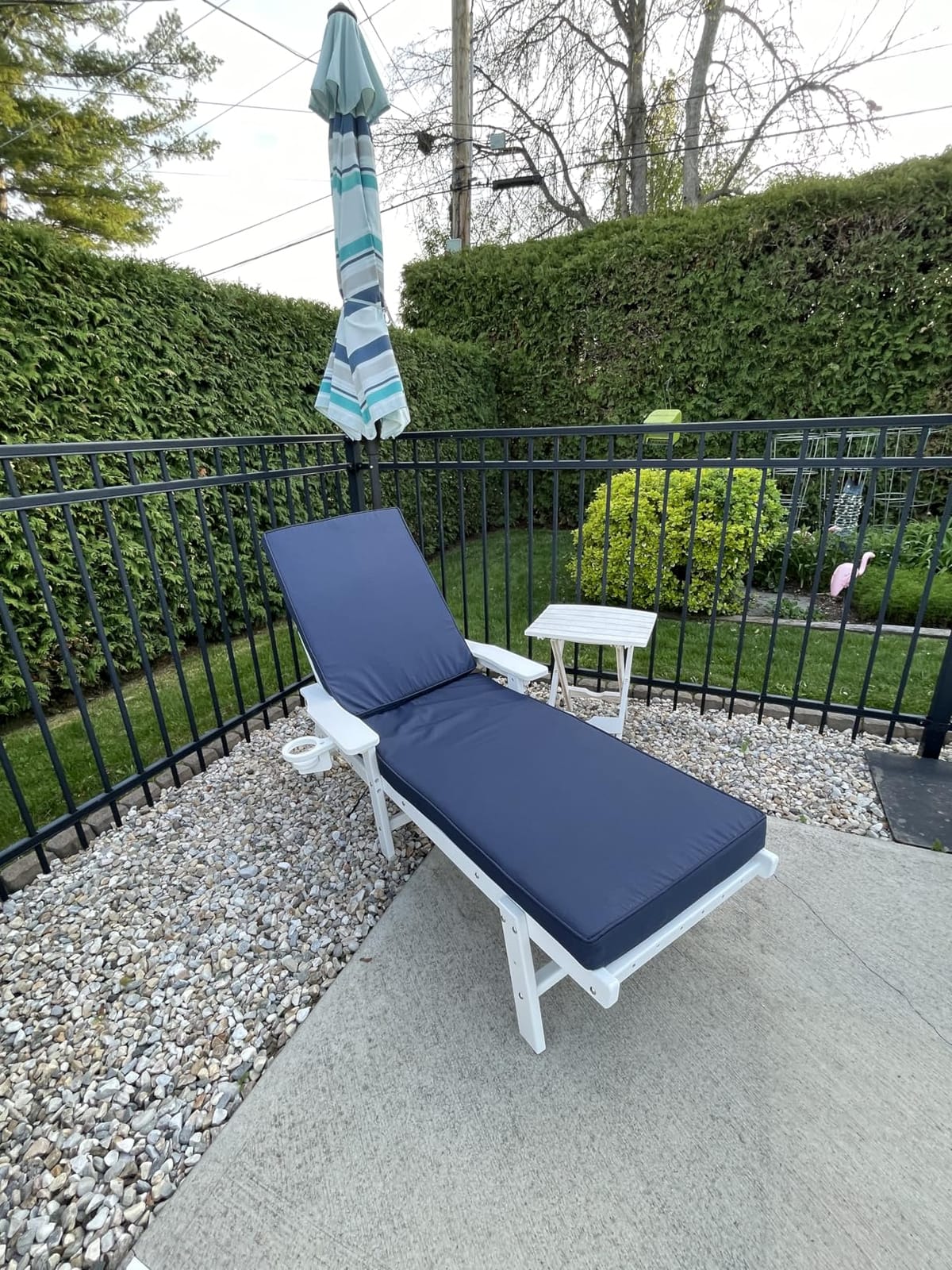 AAAAAcessories Outdoor Chaise Lounge Cushions, 80 x 26 x 3 in, Set of 1 customer photo 2