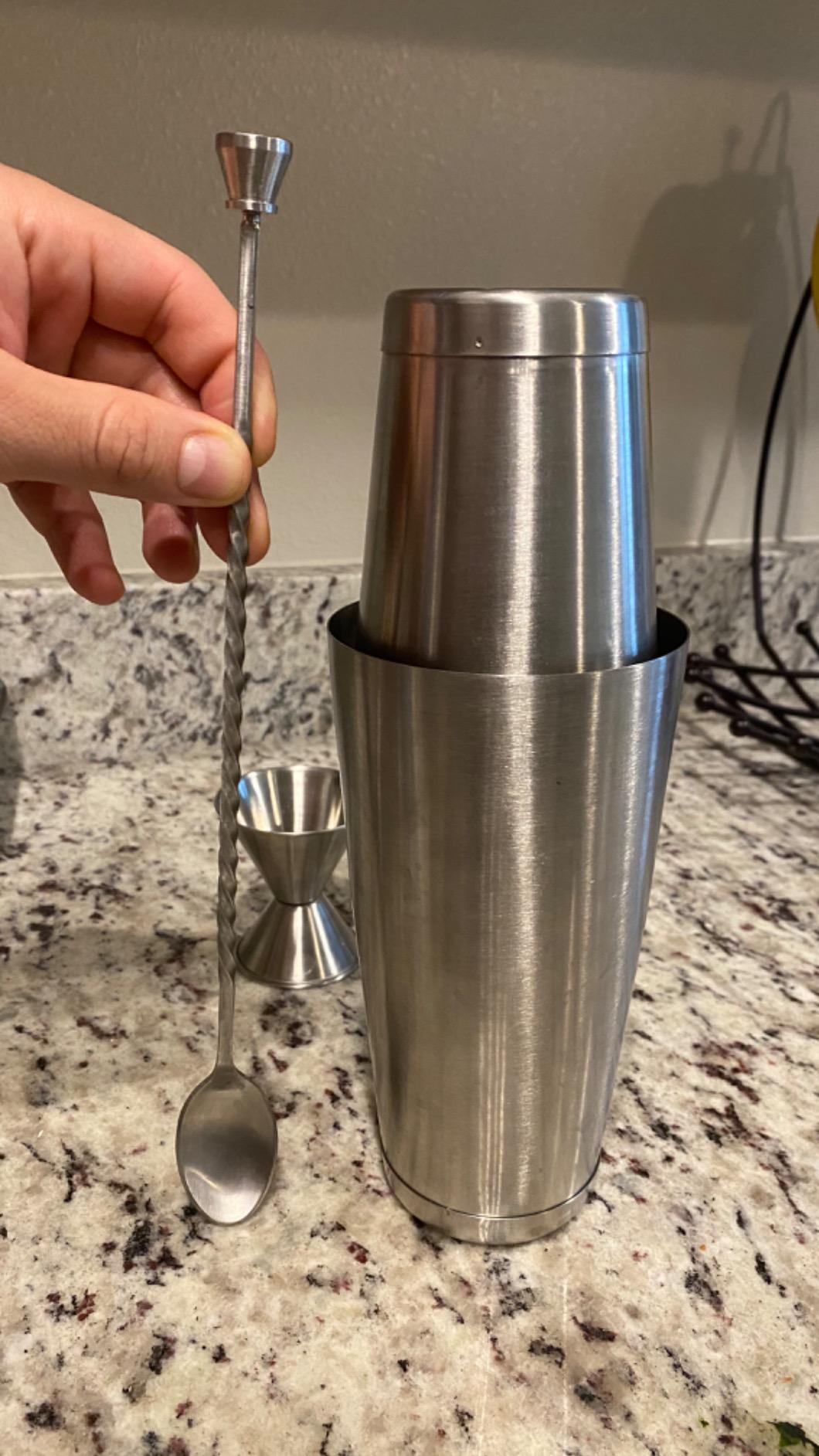 FineDine Stainless Steel Bar Set Cocktail Shaker Set Bartender Kit customer photo 2