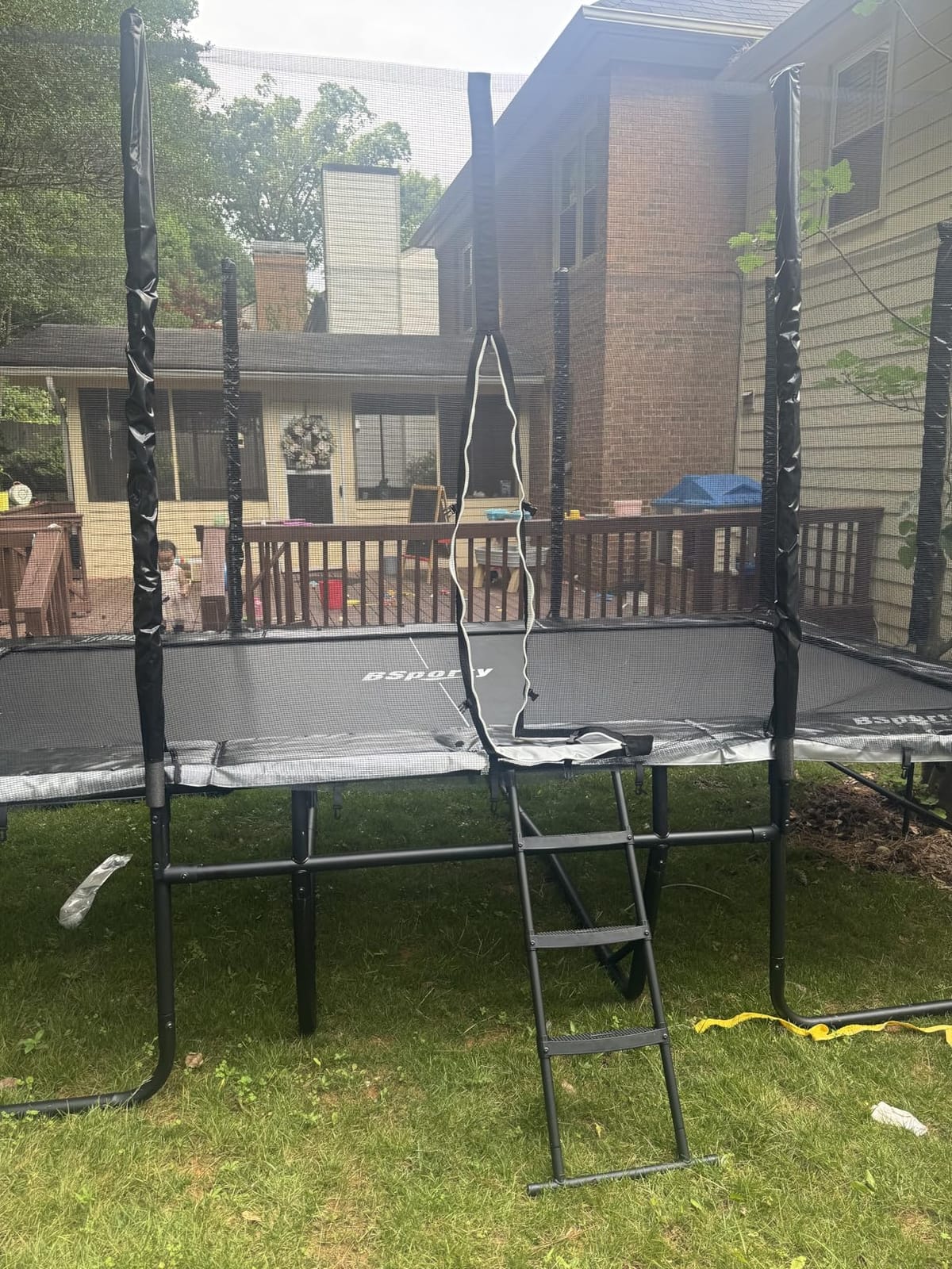 Ultra Rectangle Trampoline 8X14FT 2200LBS Weight Capacity Outdoor Square Gymnastics Heavy-Duty Trampolines with Full-Wrap Net Enclosure for Kids Adults customer photo 1