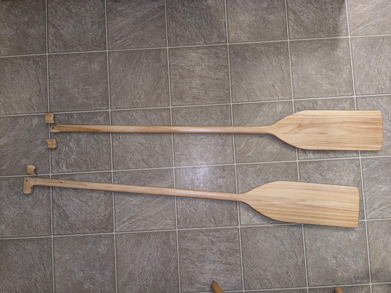 Silipull 2 Pcs Wooden Canoe Oar Paddle customer photo 2