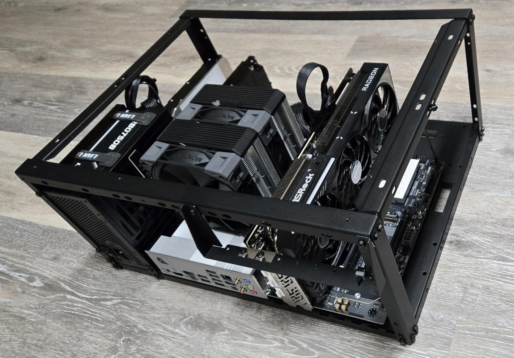 PC Test Bench, Open Air PC Case, Open Frame Computer Chassis, Techbench Server Rack Mount PC Case for ETAX ATX MATX ETAX X79 X99 Micro ATX Motherboards (Stackable) customer photo 2