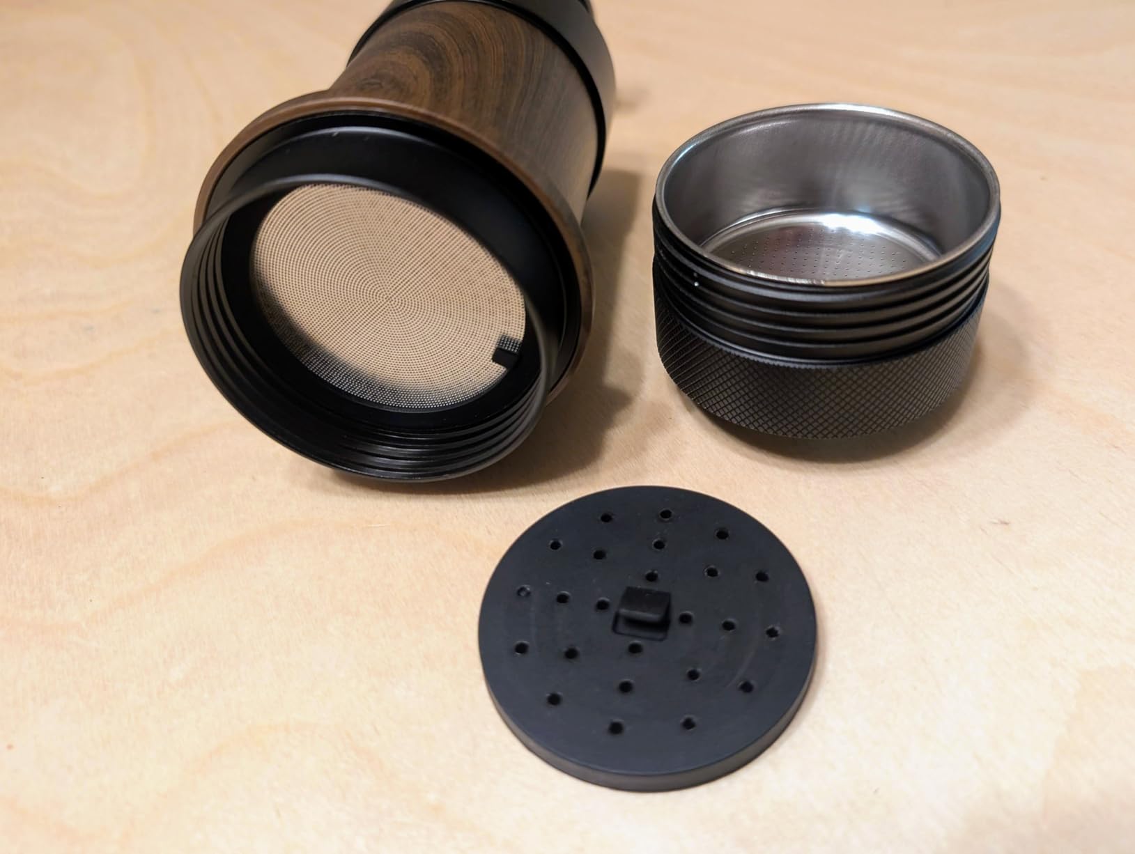 M5 Portable Manual Espresso Maker, No-Electric Coffee Machine | 2-in-1 bottomless portafilter, all-aluminum build, 80ml tank and 2-year warranty for camping, travel and office. customer photo 2
