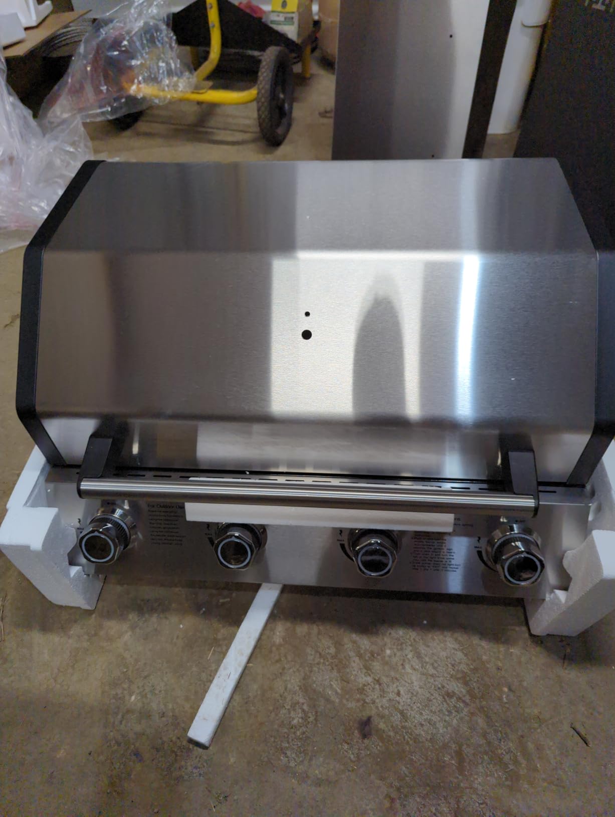 SKOK 5 Burner BBQ Grill with Infrared Side and Rear Burners, Gas Grill with Cast Iron Grates, Outdoor Barbecue Grill 72,000 BTU Output customer photo 2