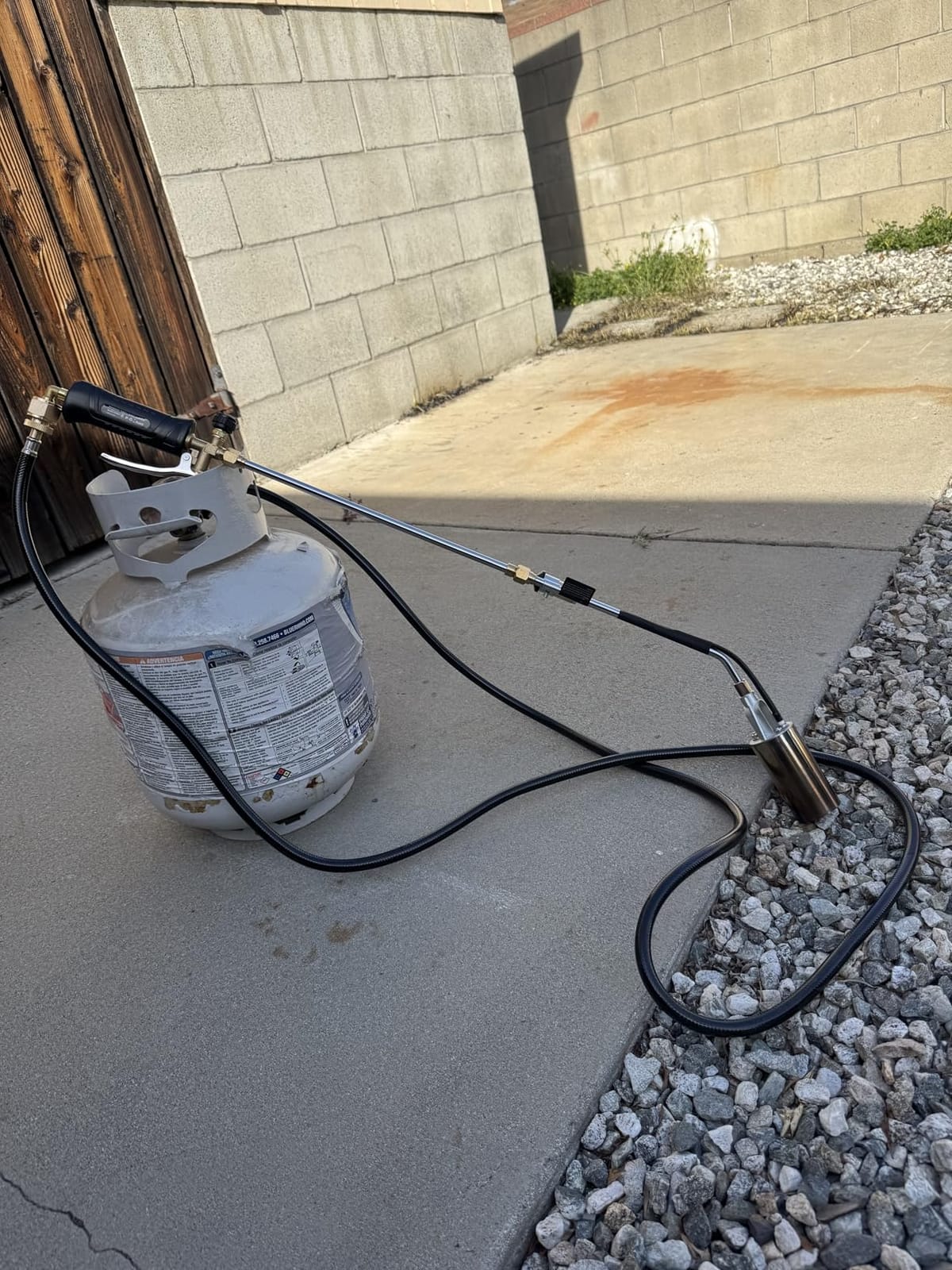 Propane Torch Kit Weed Burner 1,800,000 BTU, Built-in Igniter, 10FT Hose | Heavy Duty Flame Thrower Gun with 30