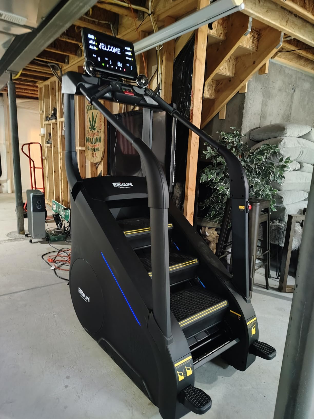 ERGOLIFE Stair Stepper Machine for Home Gym, Commercial Grade Stair Climber | 25 Resistance Levels, 400 lbs Capacity, 7-Level Safety System, Natural Floating Step, Quiet Cardio Workout, LED Touchscreen customer photo 1
