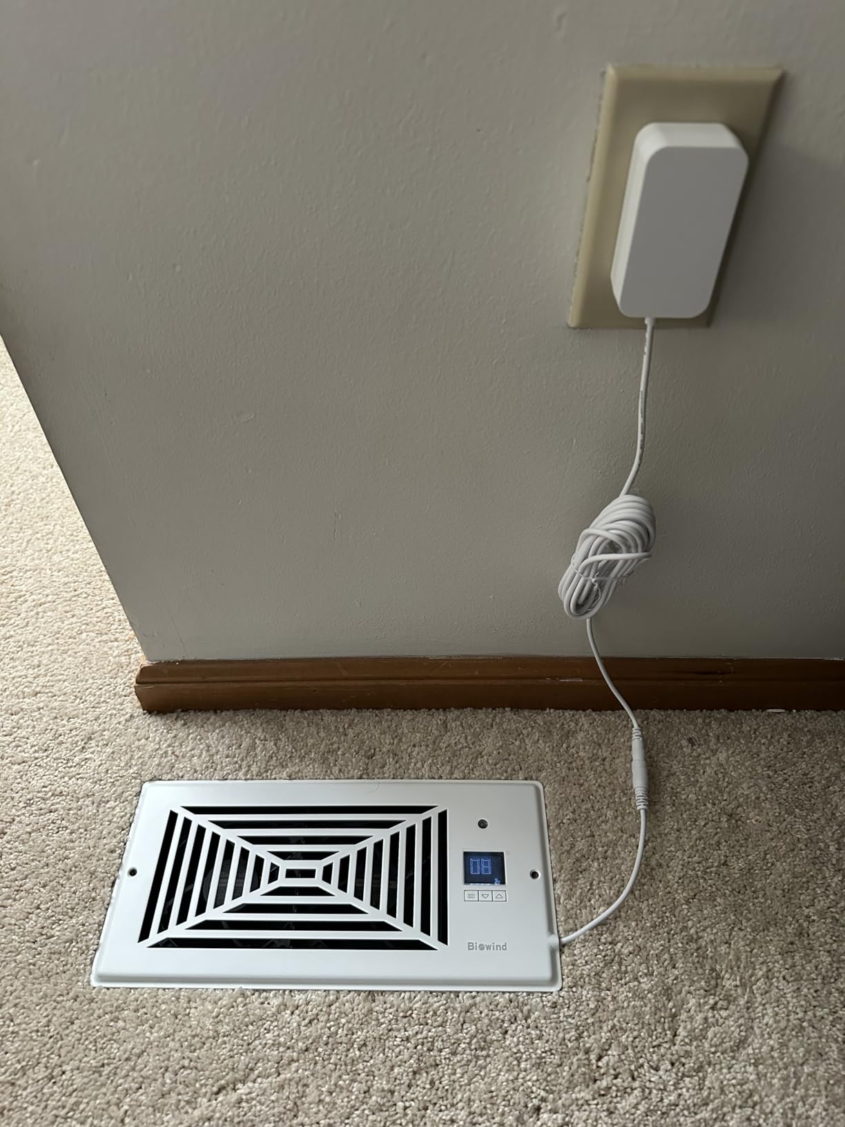 BIOWIND Quiet Smart Register Booster Fan Fits 4