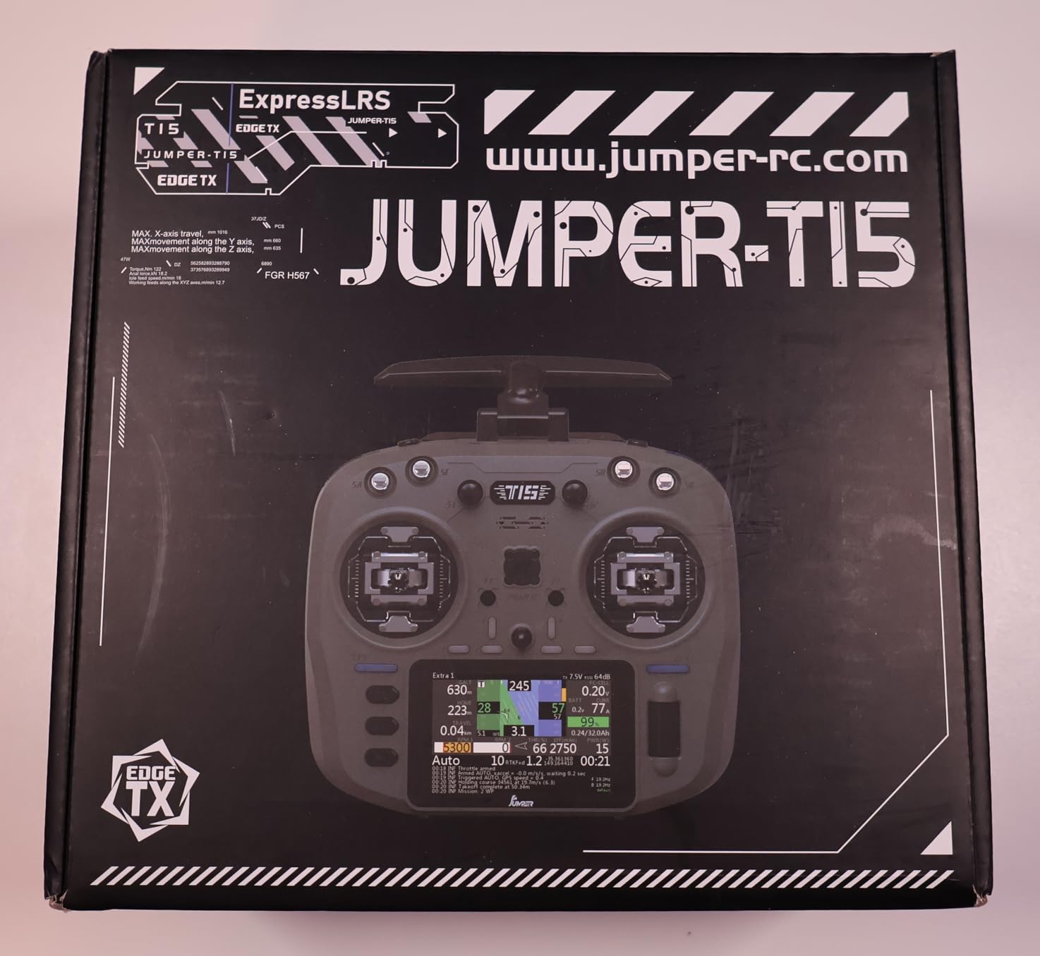 Jumper T15 2.4GHz ELRS Radio Transmitter with Nano Receiver, VS-M Hall Gimbal EdgeTX IPS Color Touchscreen Controller for FPV Drone/Fixed-Wing/Helicopter/Multirotor/RC Car Boat, Mode 2 (Blue) customer photo 2