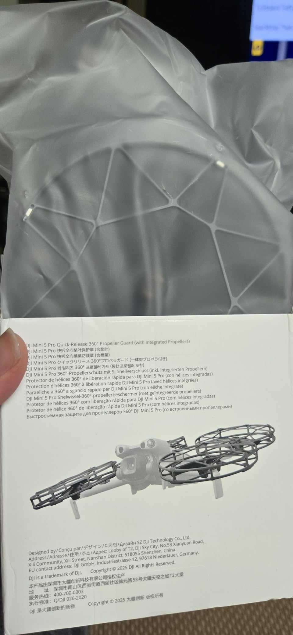 Original Propeller Guard for DJI Mini 5 Pro Drone Replacement Propeller Protective Cover for Mini 5 Pro UAV Accessories Repair Parts (New, 1 Set) customer photo 1