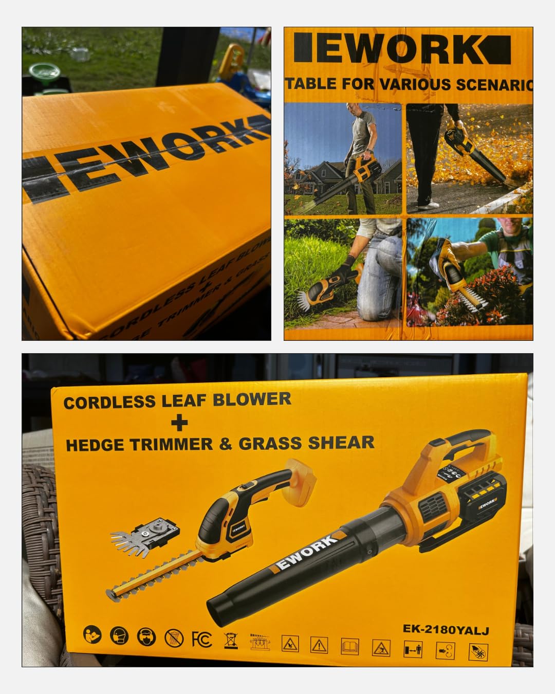 EWORK 700 CFM Cordless Electric Leaf Blower with Battery and Fast Charger customer photo 2
