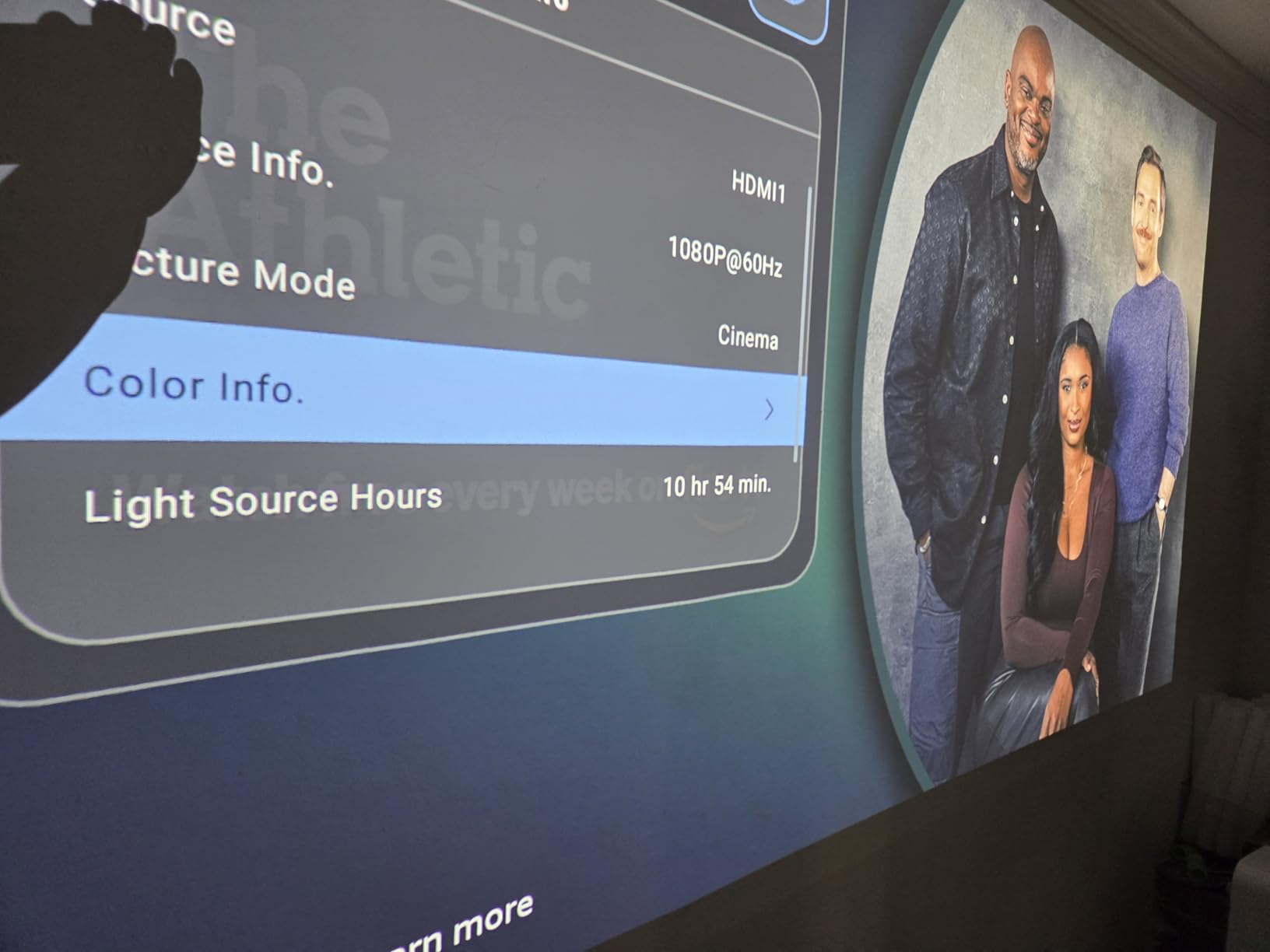 Optoma UHZ36 4K UHD Laser HDR Home Theater Projector - Black customer photo 1