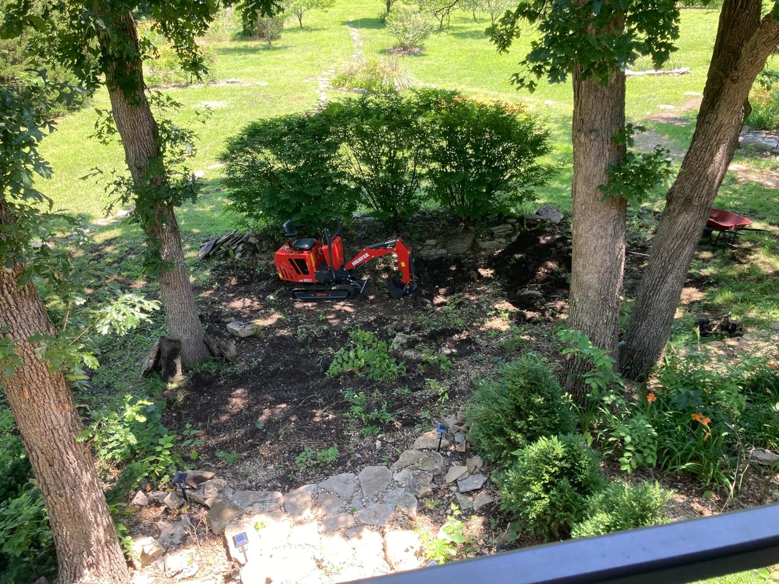 HY12C 1.2T Mini Excavator, Rain Enclosure & 4 Attachments, B&S | Includes clear rain enclosure, 32