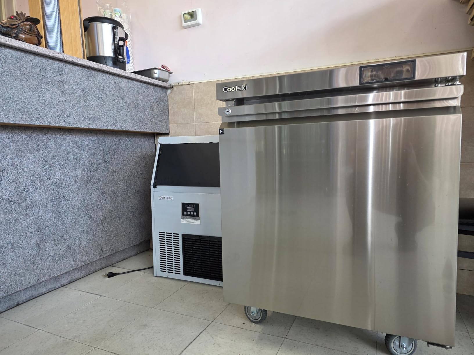 Coolski Commercial Freezer, 27”W Single Door Under Counter Freezer with 7.5 Cu.ft., -13℉to -5℉ Stainless Steel Fan Cooling Worktop Freezer for Restaurant, Bar, Kitchen, Food Truck customer photo 2