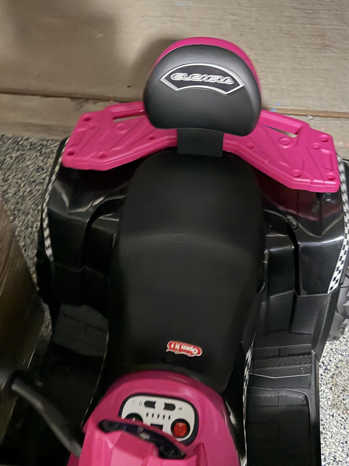 ELEMARA 24V 2 Seater Ride on ATV for Big Kids,4WD Off-Road 4 Wheeler Ride on Car,400W Motor with 5mph Max Speed,w/Bluetooth,LED Lights,Boys & Girls Ride on,Electric Car to Kids, Kids Quad Bike,Pink customer photo 1