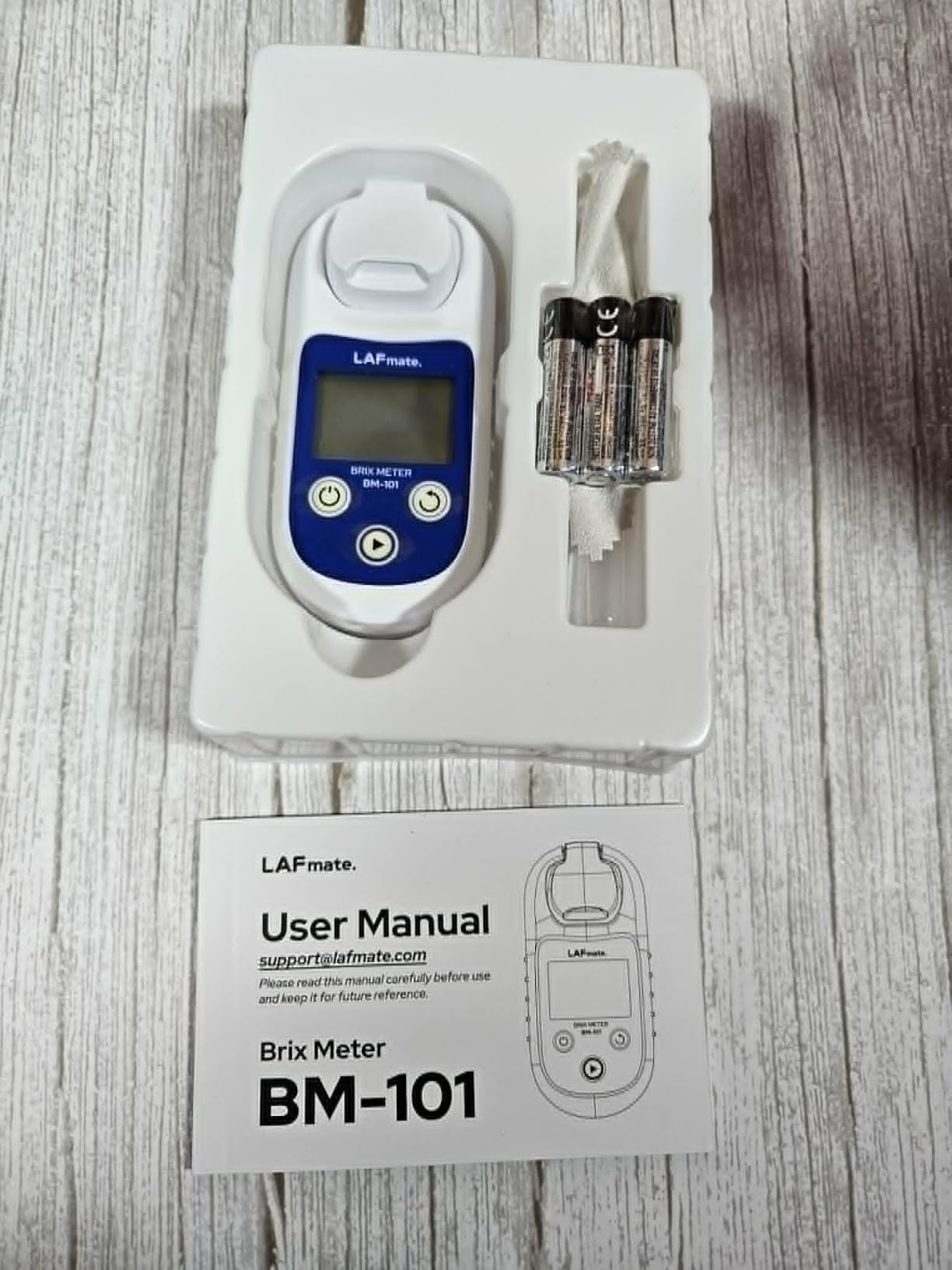 Digital Refractometer Range 0-55 BM101 Brix Refractometer +/-0.2% Accuracy with ATC, IP65 Brix Meter for Juice, Wine Making & Coffee customer photo 2