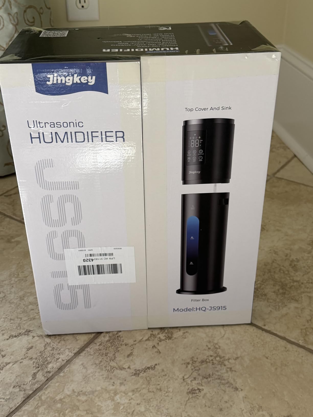 Humidifiers for Bedroom Large Room Humidifiers for Home, Large Humidifier 7L/1.85Gal with Smart App & Remote Control, 4 Mist Levels Humidifiers Black customer photo 1