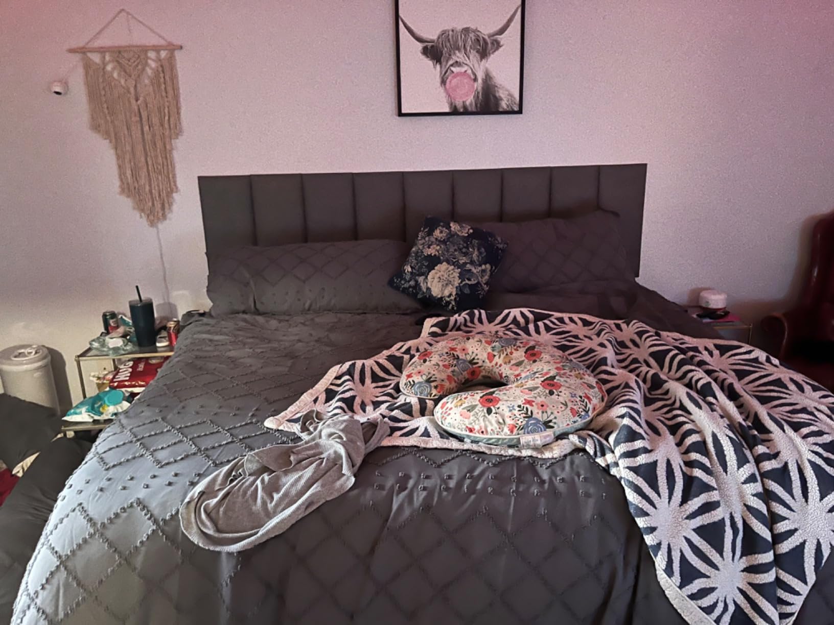 Nestl Queen Adjustable Bed Frame with Massage and Wireless Remote, Electric Base with Head and Foot Incline, Zero Gravity, USB Ports, Under Bed LED, No Box Spring Needed customer photo 1