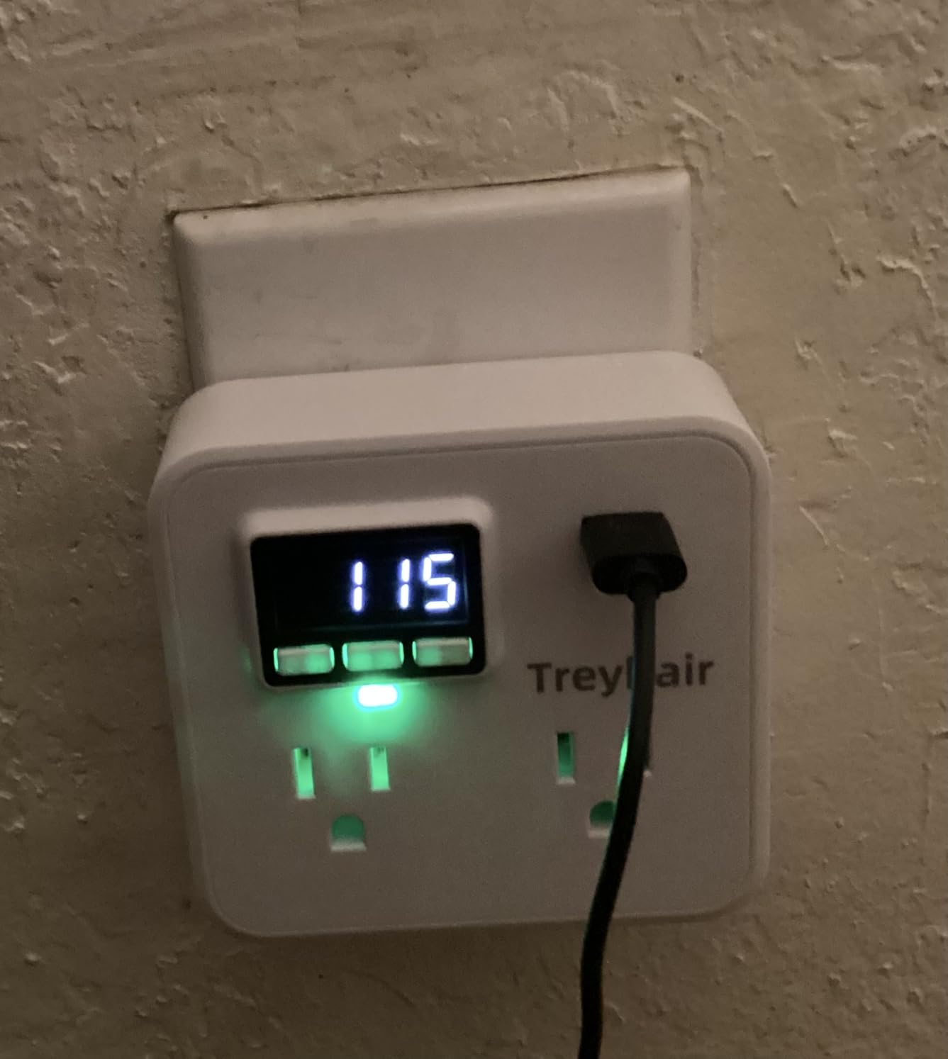 Surge Protector Power Strip Voltage Protection with USB Type-C, 80V-140V Power Surge Protectors for Refrigerator, TV, Computer | LED Display Voltage Monitoring Fireproof UL94V-1 customer photo 2