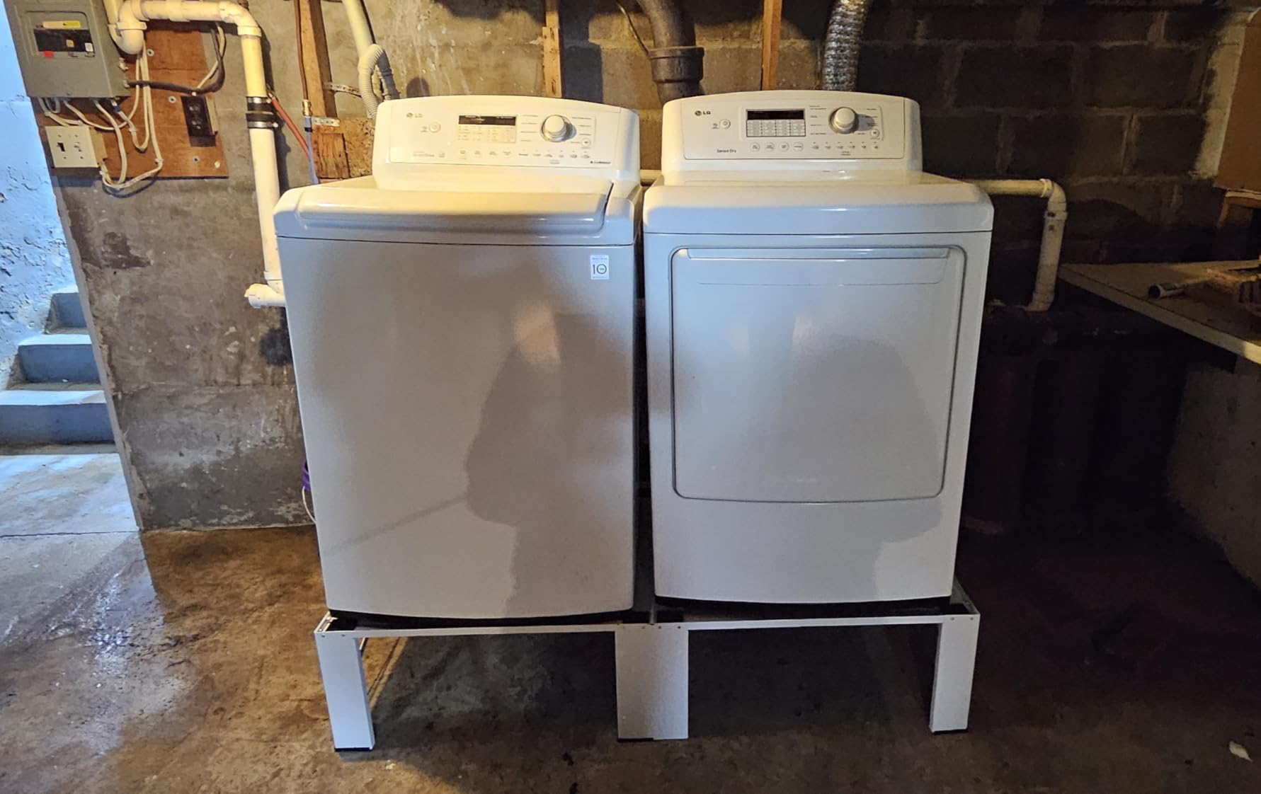 SKM Washer and Dryer Pedestals with Drawers, 2-Pack, 28 x 29 x 14 in, Black customer photo 2