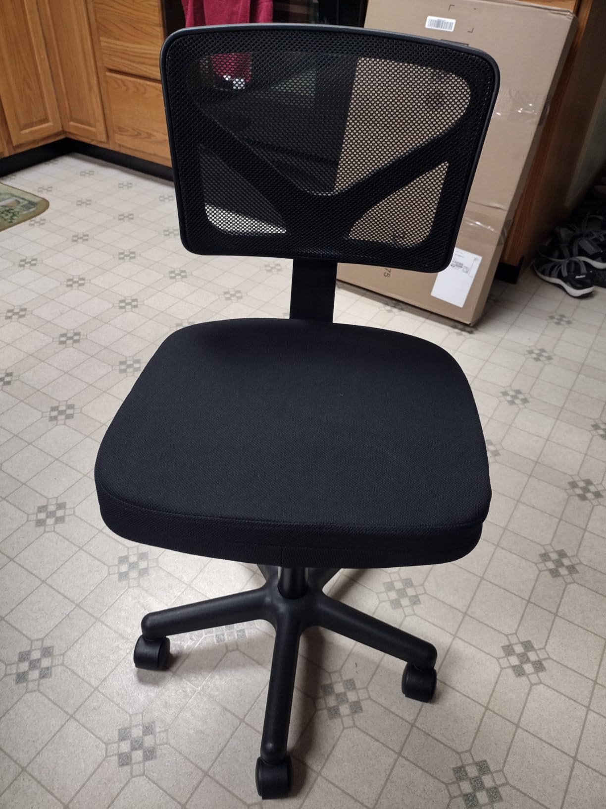 OLIXIS Armless Home Office Chair, Ergonomic Small Desk Chair customer photo 1