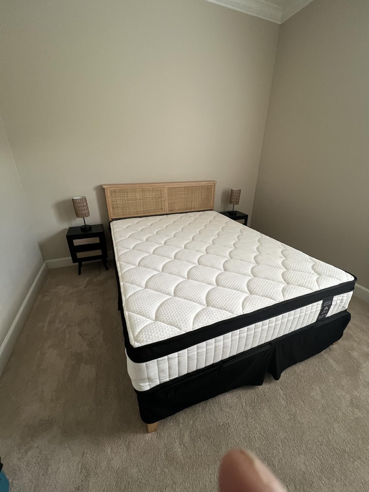 King Size Mattress, 12 Inch Hybrid Mattress King Size in a Box, Medium Firm customer photo 2