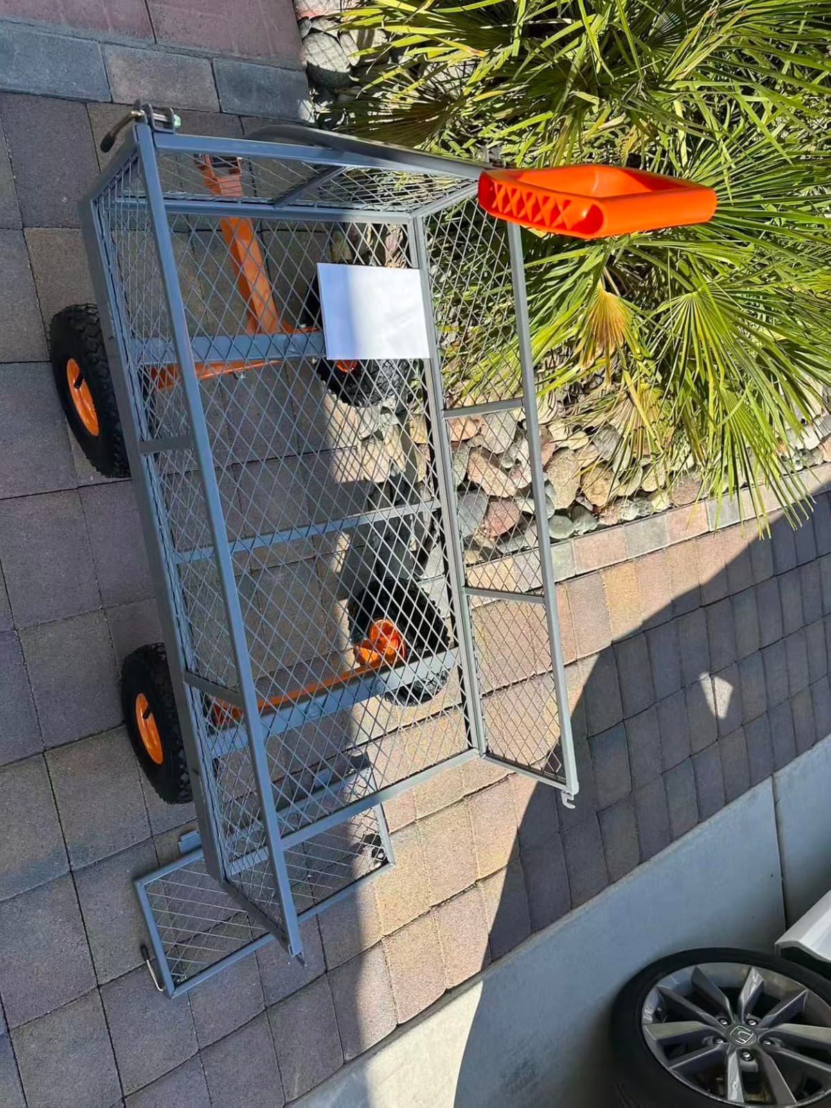 Etoolab Steel Garden Cart 1000 Lbs Capacity with 10