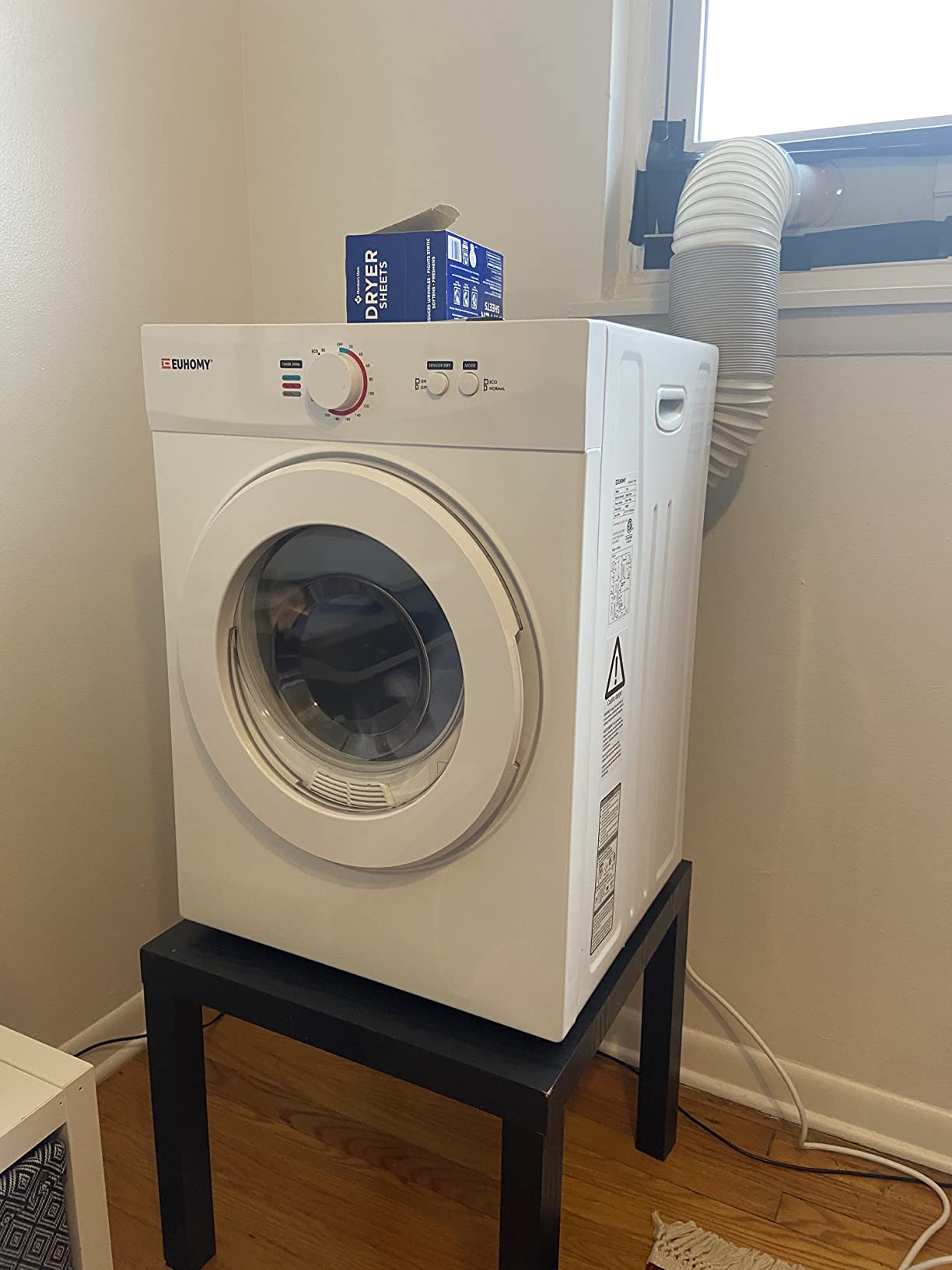 Euhomy 1.8 Cu.Ft Portable Clothes Dryer 1020W Compact Laundry Drying customer photo 1