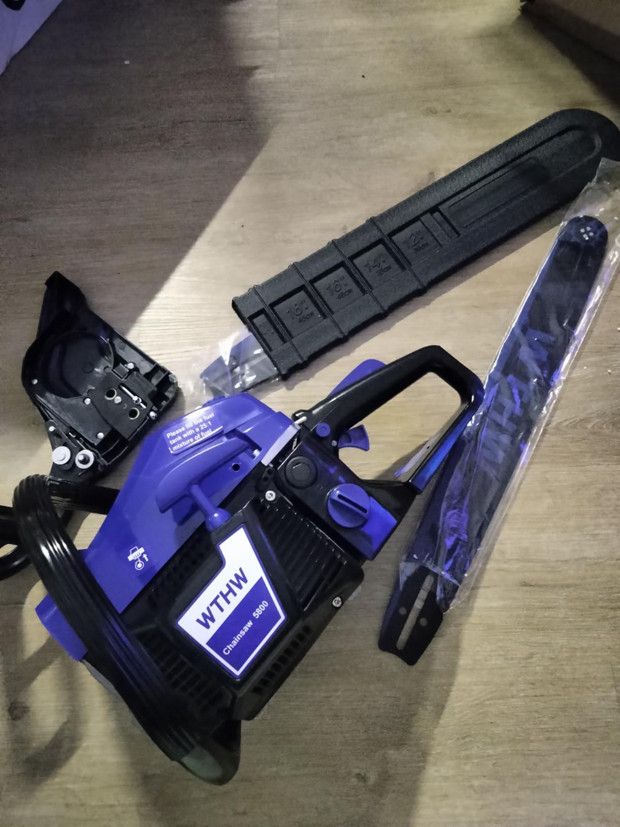 58 cc Gas Chainsaw, 20 in & 18 in Quick-Switch Bars, 2 Chains customer photo 2