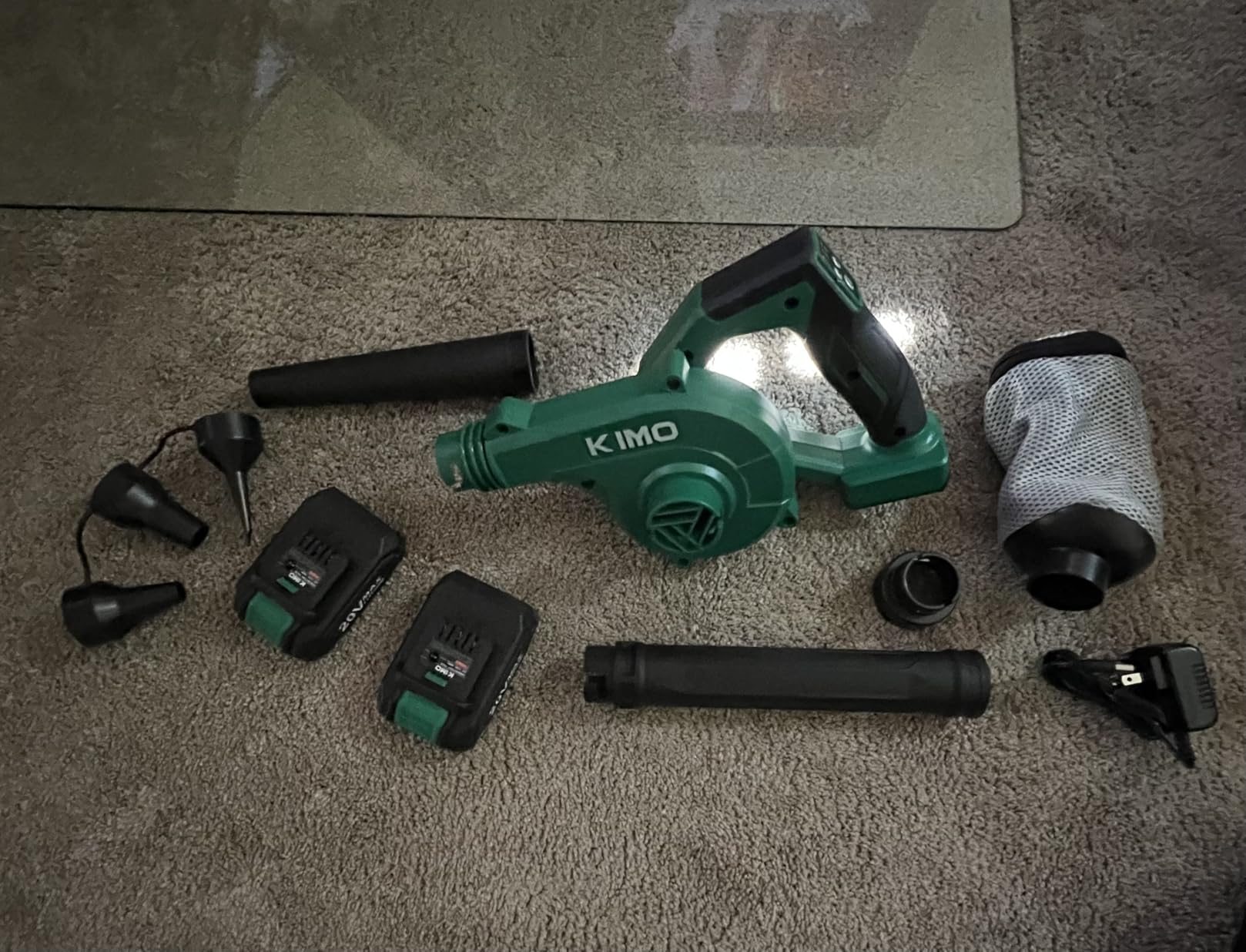 KIMO Leaf Blower Cordless with Battery and Charger, 4 in 1 Blower & Vacuum customer photo 1