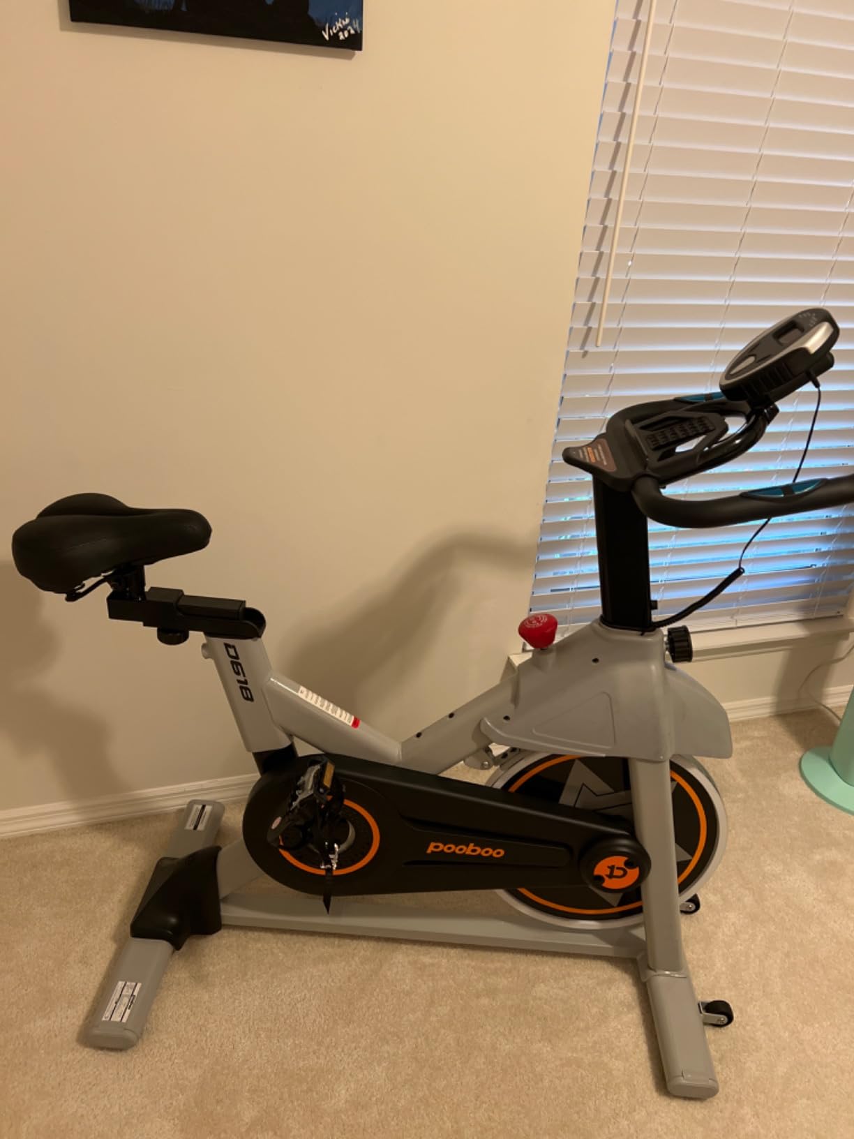 Air Resistance Fan Exercise Bike, Upright Stationary Indoor Cycling Bike, Bluetooth Connected Fan Bike with Dual Action Handlebars and Dual-Layer Transmission System for Home Gym Full-Body Cardio Exercise customer photo 2