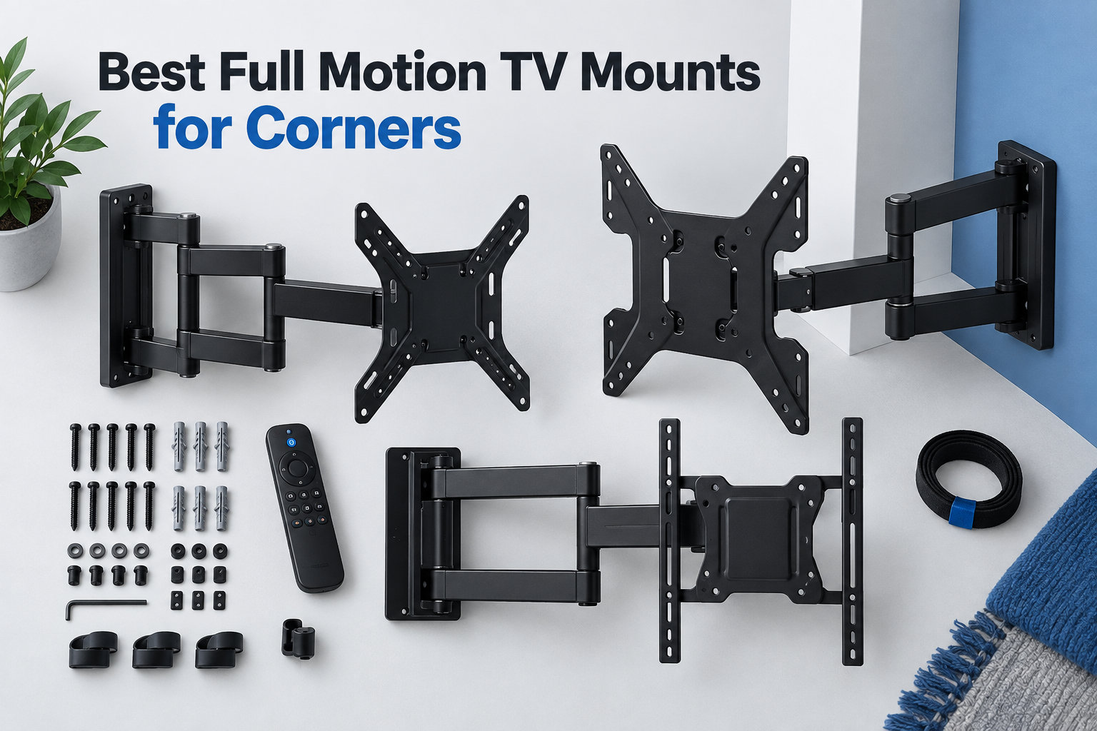12 Best Full Motion TV Mounts for Corners (September 2026)