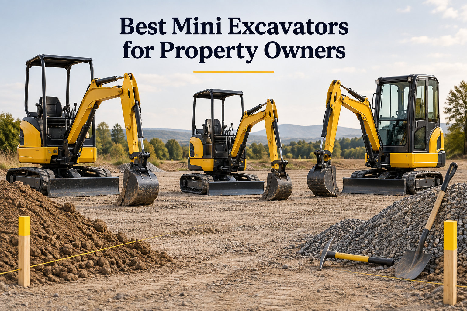 8 Best Mini Excavators for Property Owners (September 2026)