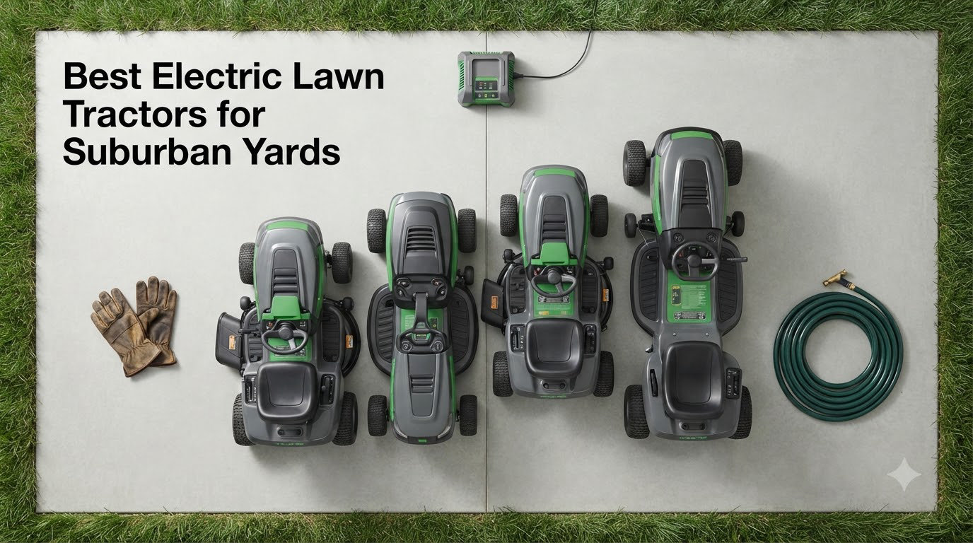 8 Best Electric Lawn Tractors for Suburban Yards 2026