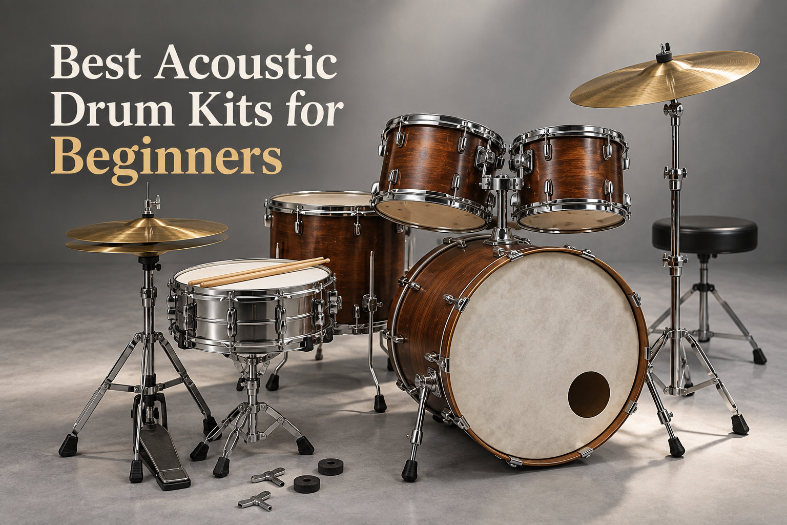 8 Best Acoustic Drum Kits for Beginners (September 2026)